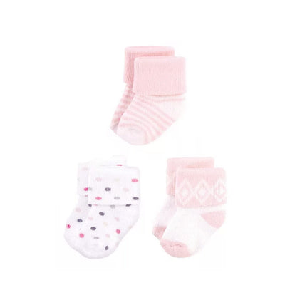 Baby Girl Newborn Terry Socks,Aztec Design socks Iluvlittlepeople 