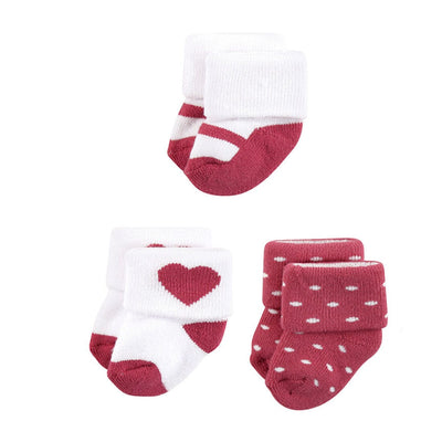 Newborn Baby Terry Socks Socks Set Iluvlittlepeople 0-9Month Multi cotton
