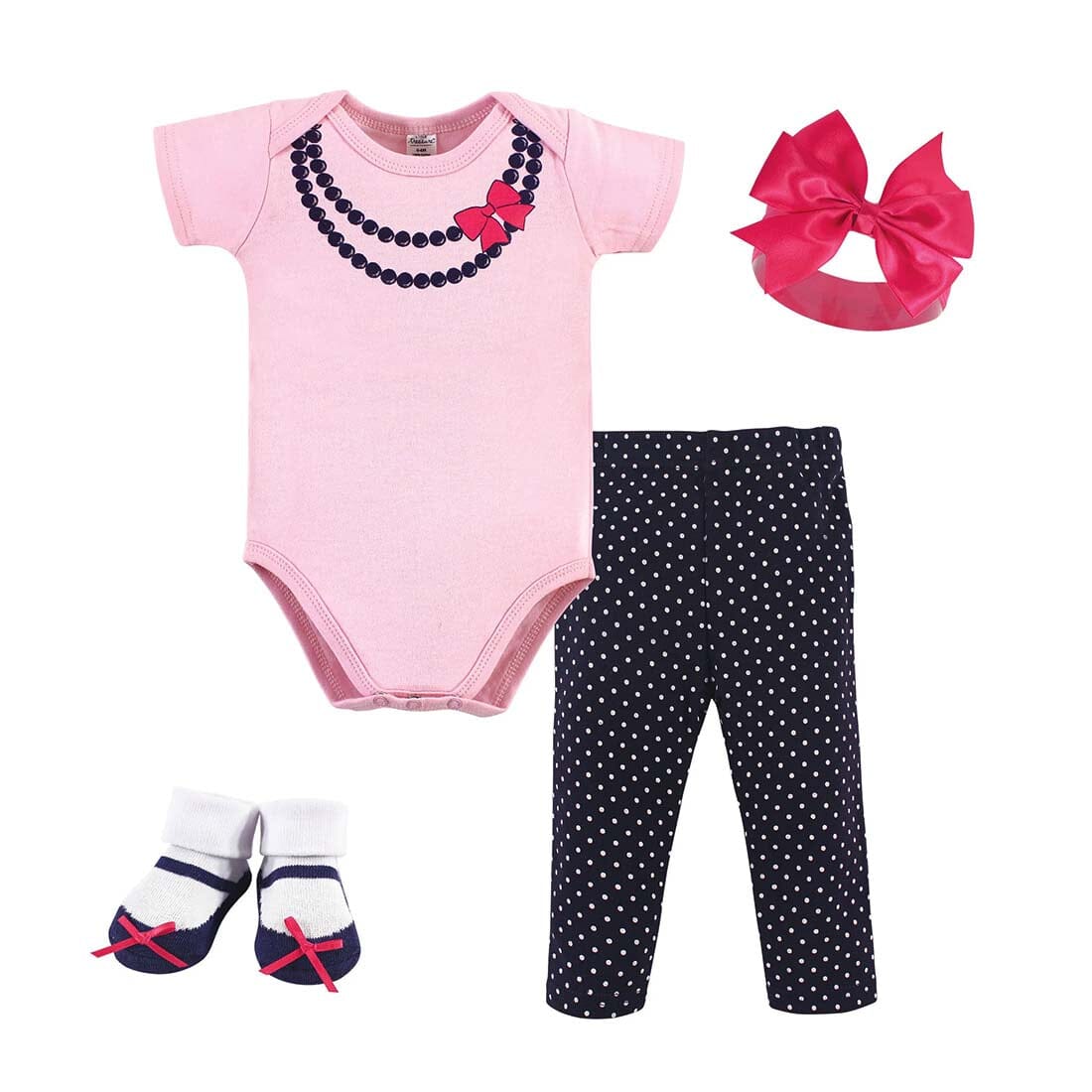 Little Girl Boxed Gift Set-4-Pcs Jumpsuits & Rompers Iluvlittlepeople 0-6Month Cotton 