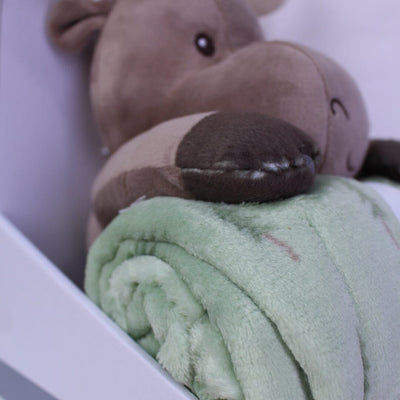 Cozy Moose Themed Baby Blanket With Soft Toy Blankets Iluvlittlepeople 