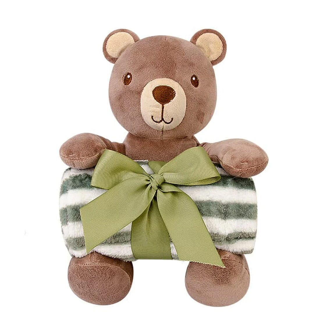 Cozy Bear Themed Baby Blanket & Gift Set Blankets Iluvlittlepeople 0-6Month Brown Polyester