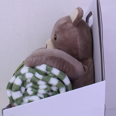 Cozy Bear Themed Baby Blanket & Gift Set Blankets Iluvlittlepeople 