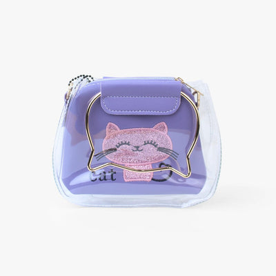 Stylish Blue Themed Clear Holographic Clutch Bag Bags Iluvlittlepeople Standard Blue Modern