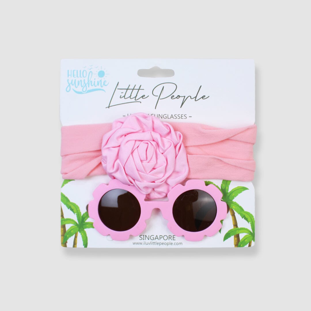 Little People Stylish Kids Sunglasses & Band Sunglasses & Band Iluvlittlepeople Sandard Pink 