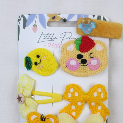 Attractive & Stylish Yellow Themed Little People Hairpins Hairpins Set Iluvlittlepeople 