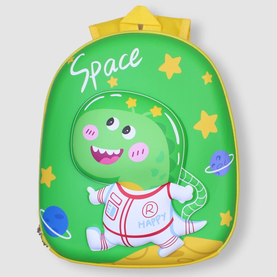 Space Dino Character Premium Quality Bag For Kids Bags Iluvlittlepeople Standard Yellow Modern