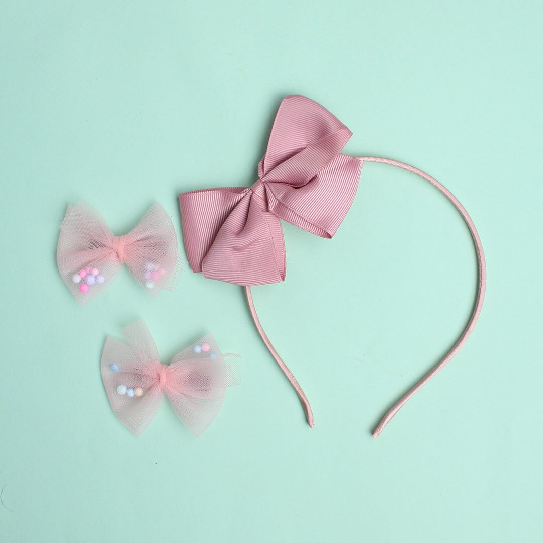 Upright Style Fancy Hairband - Little People Gears Hairband Iluvlittlepeople Standard Pink Stylish