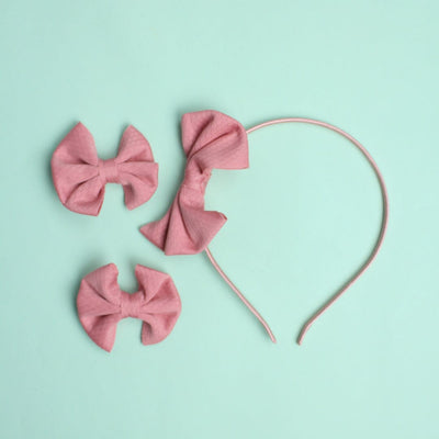 Upright Style Fancy Hairband - Little People Gears Hairband Iluvlittlepeople Standard Pink Stylish
