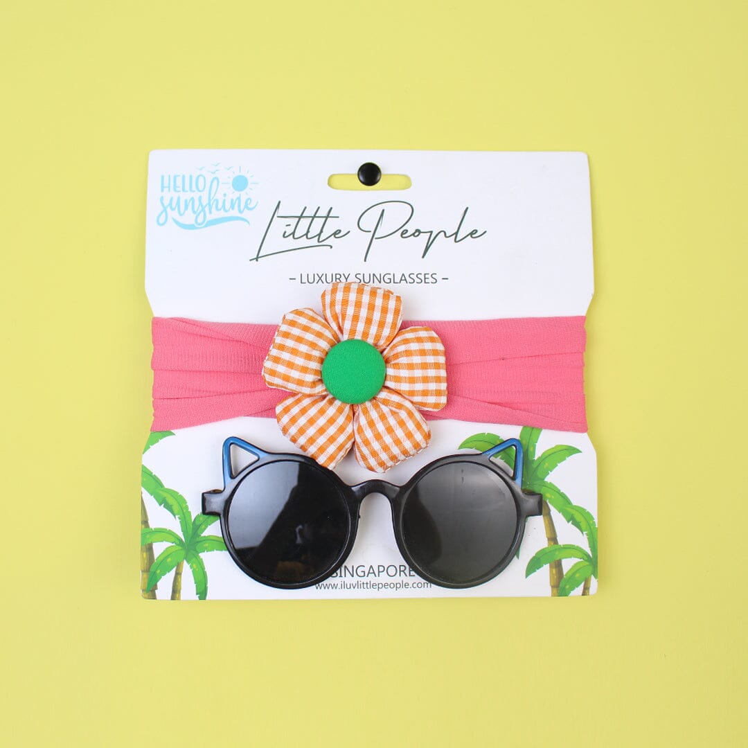 Stylish Little People Gears - Sunglasses & Headband Sunglasses & Headband Iluvlittlepeople Sandard Pink 