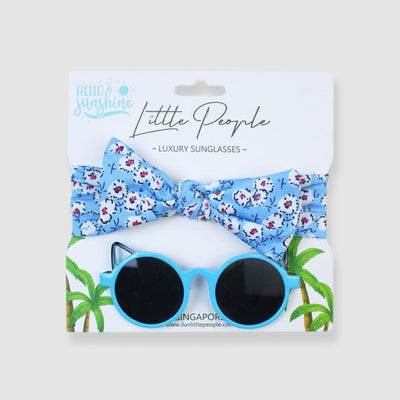 Stylish Little Kids Sunglasses & Headband Sunglasses & Band Iluvlittlepeople Sandard Light Blue 
