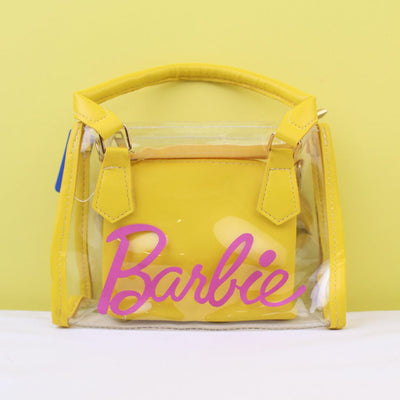 Stylish Yellow Themed Clear Holographic Clutch Bag Bags Iluvlittlepeople Standard Yellow Modern