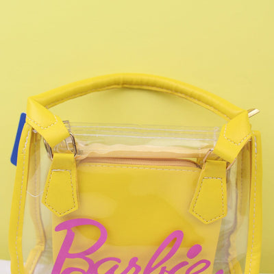 Stylish Yellow Themed Clear Holographic Clutch Bag Bags Iluvlittlepeople 