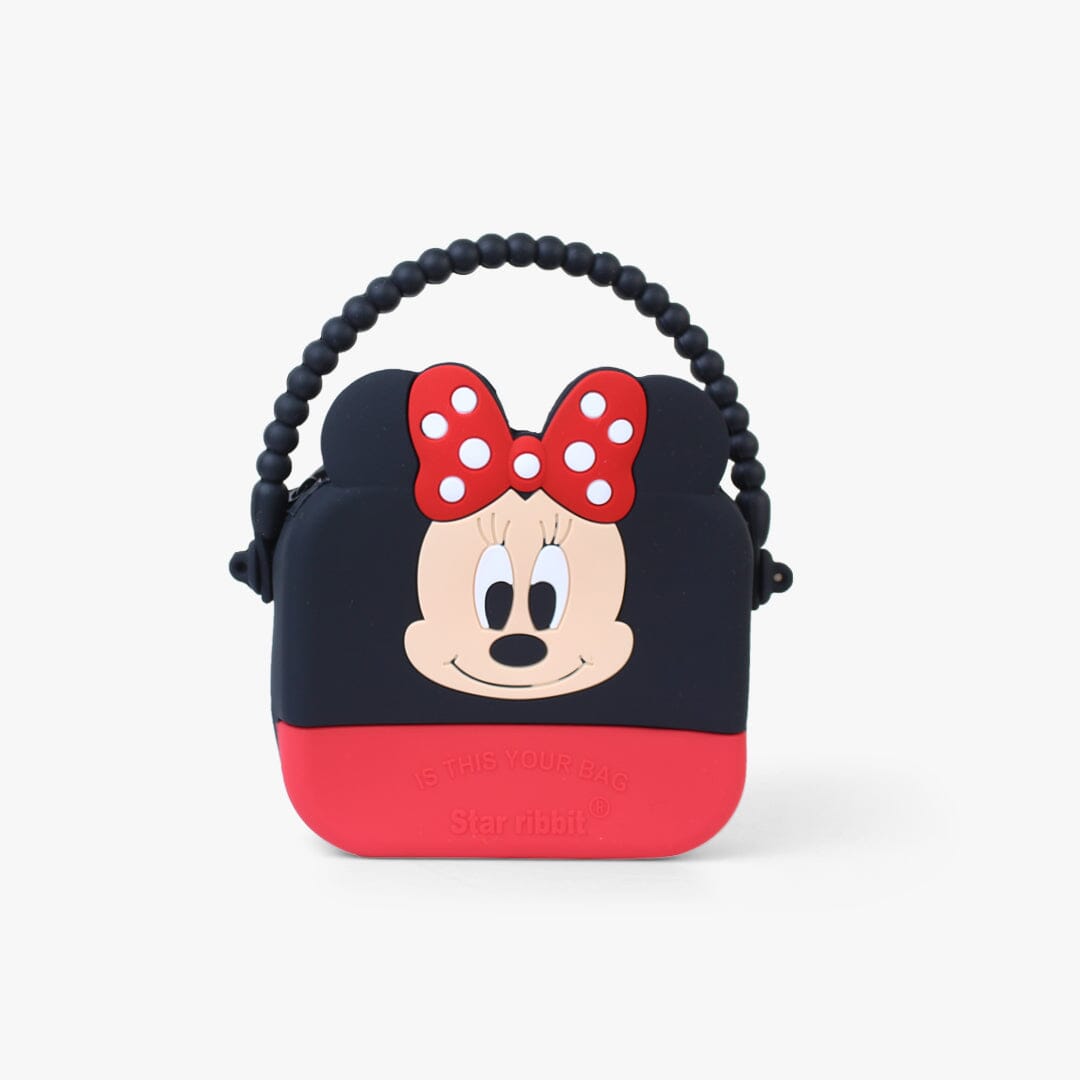 Cute Mickey Black Themed Premium Quality Crossbody Bag Bags Iluvlittlepeople Standard Black Modern