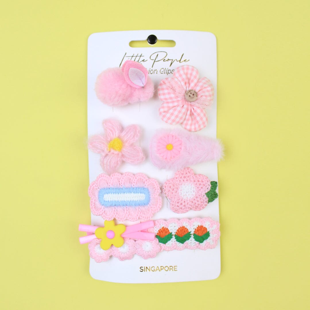 Stylish Fashion Little People Gears - Hairpins & Clips Hairpins & Clips Iluvlittlepeople Sandard Pink 