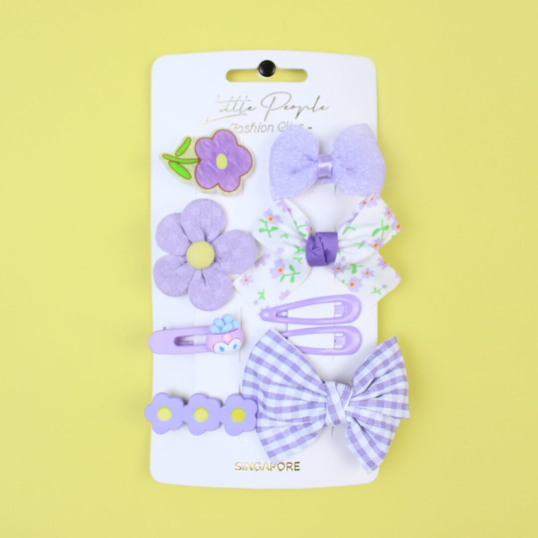 Stylish Fashion Little People Gears - Hairpins & Clips Hairpins & Clips Iluvlittlepeople Sandard Purple 