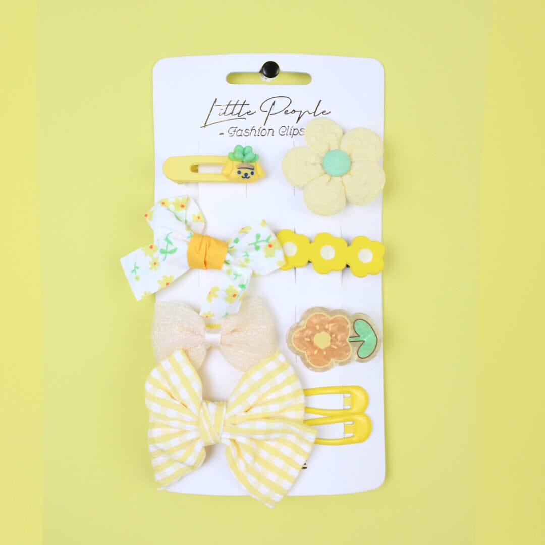 Stylish Fashion Little People Gears - Hairpins & Clips Hairpins & Clips Iluvlittlepeople Sandard Yellow 