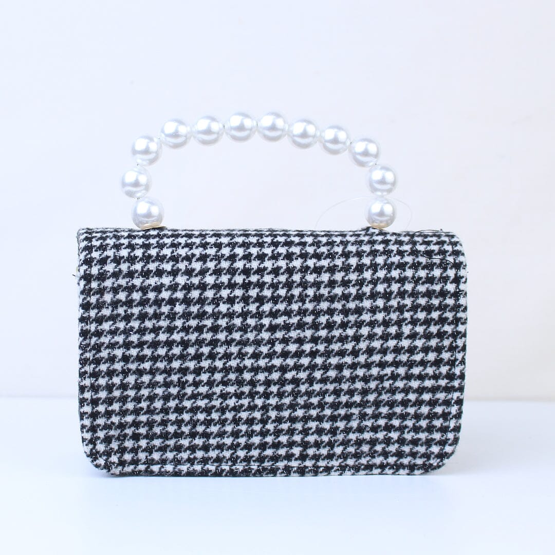 Cute & Stylish Black Themed Pearl Handbag Bags Iluvlittlepeople 