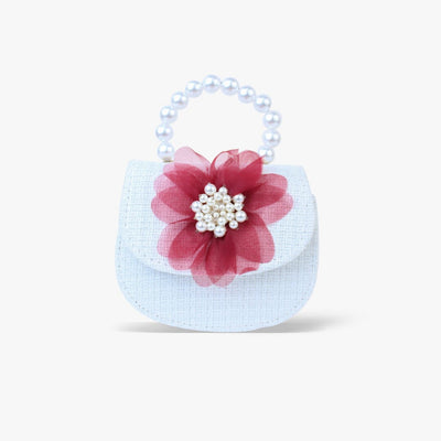 Cute & Stylish White Themed Pearl Handbag Bags Iluvlittlepeople Standard White Modern