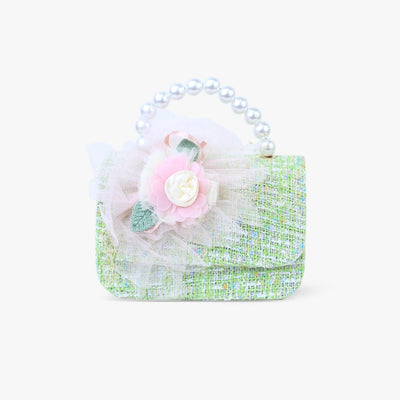 Cute & Stylish Green Themed Pearl Handbag Bags Iluvlittlepeople Standard Green Modern