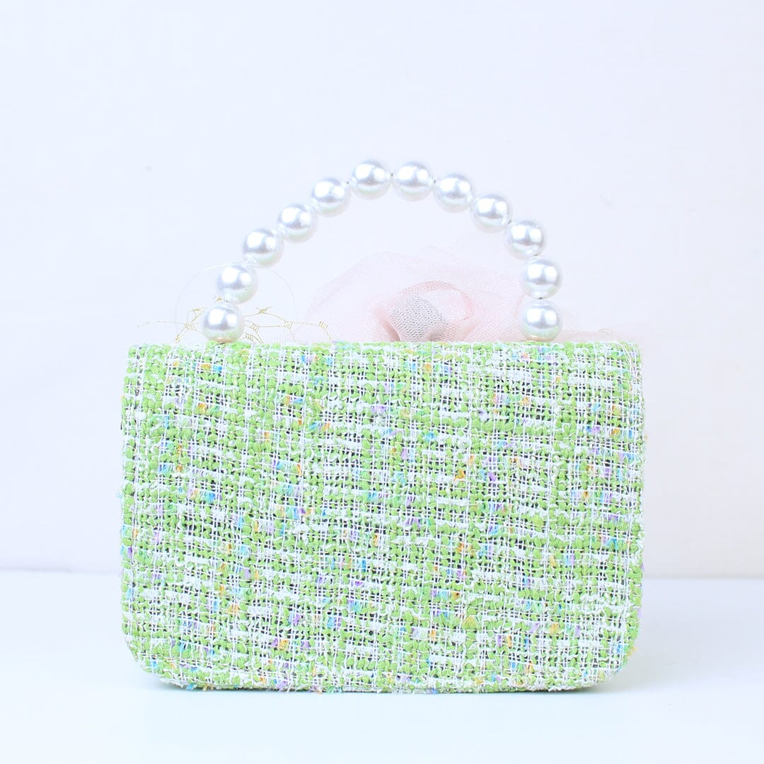 Cute & Stylish Green Themed Pearl Handbag Bags Iluvlittlepeople 