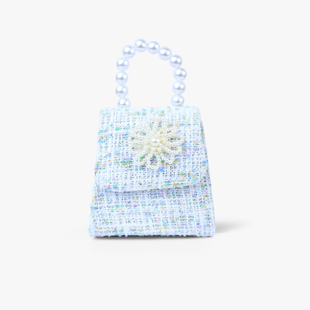 Cute & Stylish Blue Themed Pearl Handbag Bags Iluvlittlepeople Standard Blue Modern
