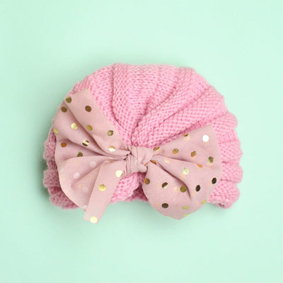 Modern & Stylish Turban Cap - Little People Gears Caps Iluvlittlepeople 0-24 Months Modern Pink