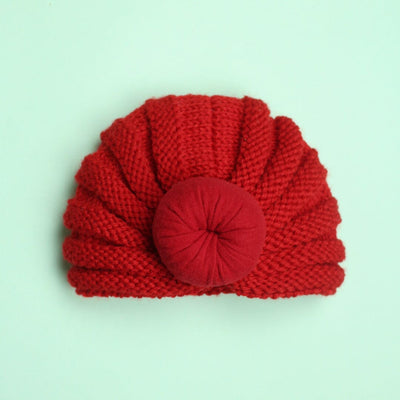 Modern & Stylish Turban Cap - Little People Gears Caps Iluvlittlepeople 0-24 Months Modern Red