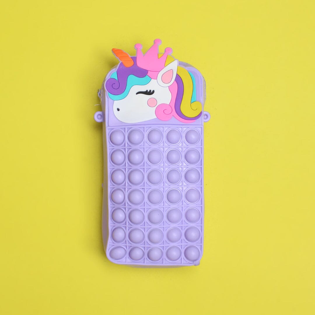 Dashing Purple Unicorn Silicone Geometry Box Bags Iluvlittlepeople 