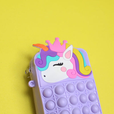 Dashing Purple Unicorn Silicone Geometry Box Bags Iluvlittlepeople 