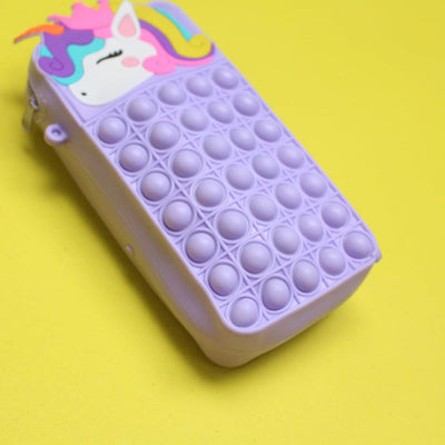 Dashing Purple Unicorn Silicone Geometry Box Bags Iluvlittlepeople 