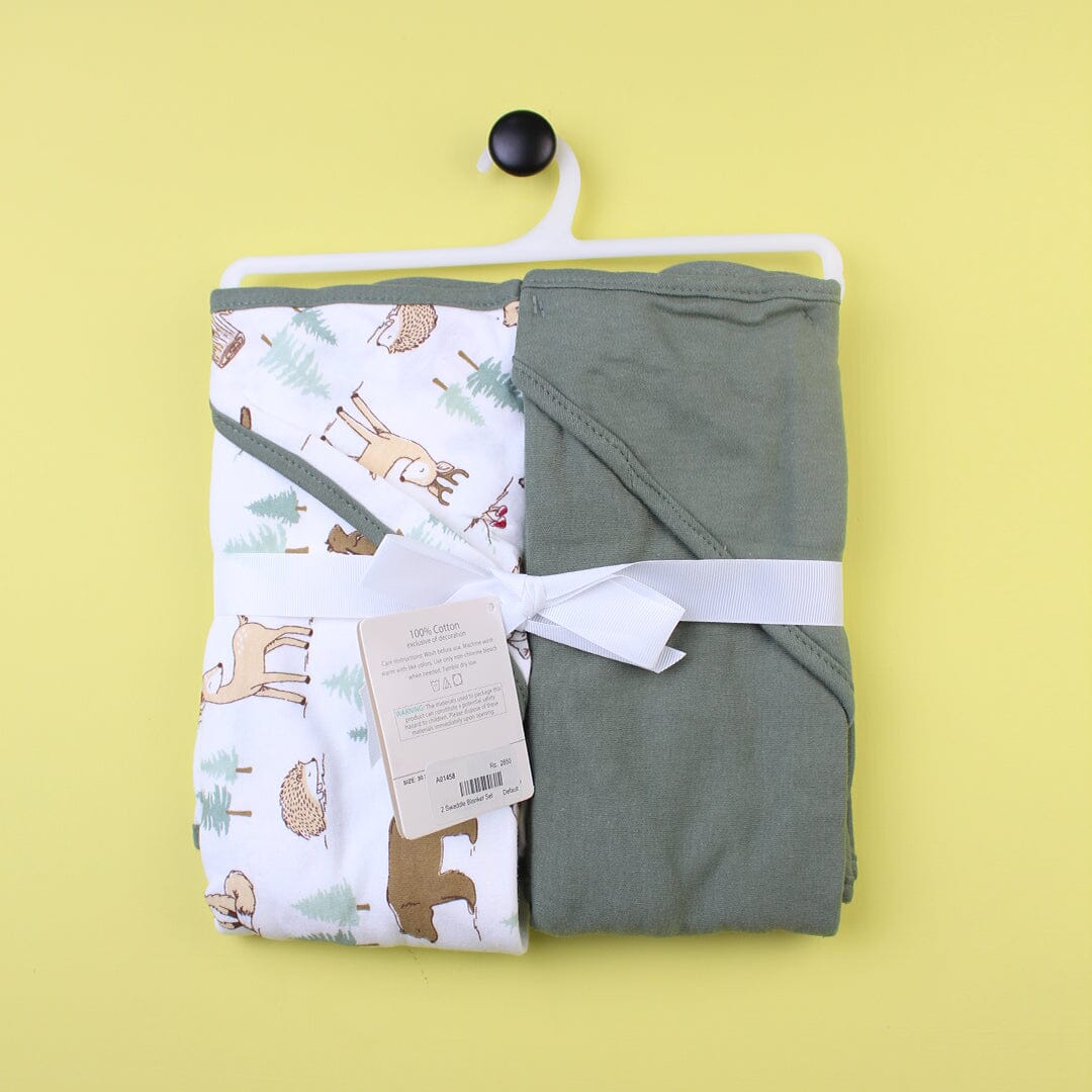 Cozy Comfortable Baby Blankets - Little People Gears Blankets Iluvlittlepeople Medium Green Modern