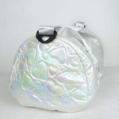 Stylish Comfy Silver Themed Gym Bag For Mother Gym Bag Iluvlittlepeople 