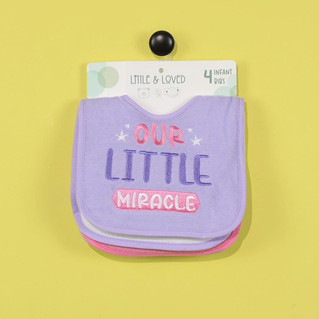 Decent Comfy Bibs Set - Little People Gears Bibs Set Iluvlittlepeople 0-24 Months Purple Cotton