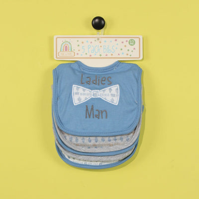 Decent Comfy Bibs Set - Little People Gears Bibs Set Iluvlittlepeople 0-24 Months Blue Cotton