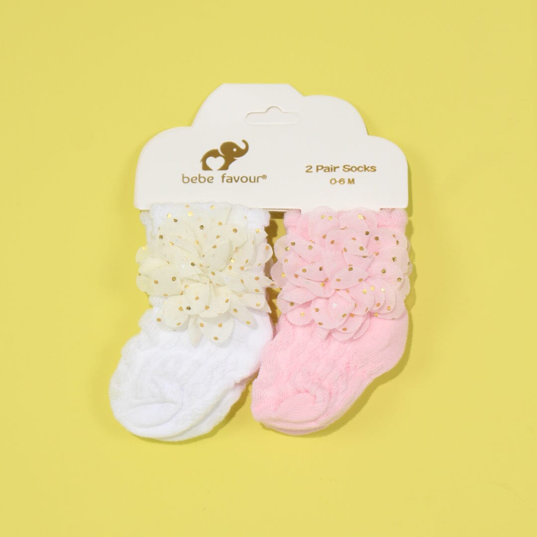 Attractive Socks Set - Little People Gears Socks Set Iluvlittlepeople 0-24 Months Pink Stylish