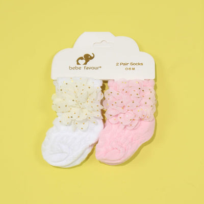 Attractive Socks Set - Little People Gears Socks Set Iluvlittlepeople 0-24 Months Pink Stylish