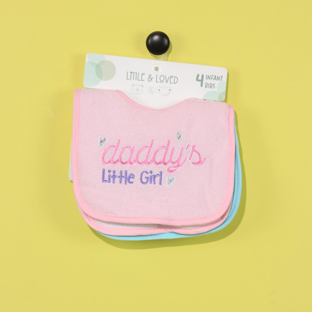 Decent Comfy Bibs Set - Little People Gears Bibs Set Iluvlittlepeople 0-24 Months Pink Cotton