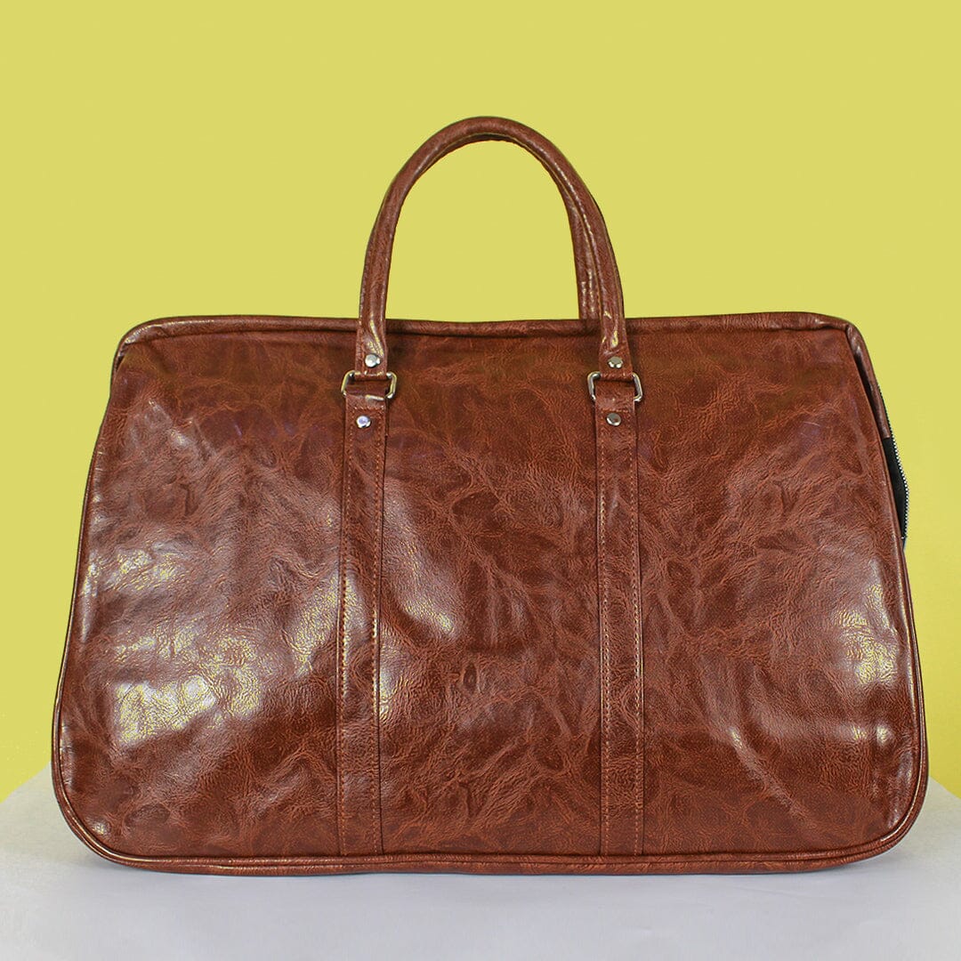 Stylish Leather Brown Themed Trip Bag Trip Bag Iluvlittlepeople 