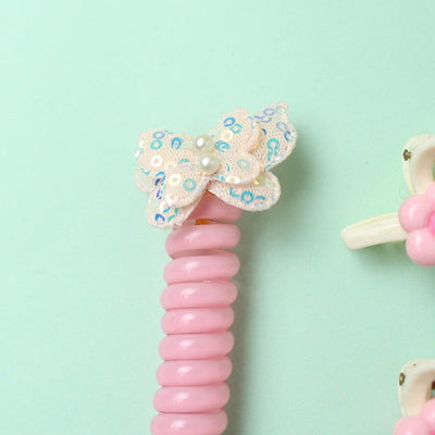 Stylish Baby Girl Spiral Hair Ties - Little People Gears Spiral Hair Ties Iluvlittlepeople 