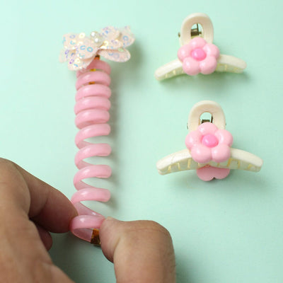 Stylish Baby Girl Spiral Hair Ties - Little People Gears Spiral Hair Ties Iluvlittlepeople 