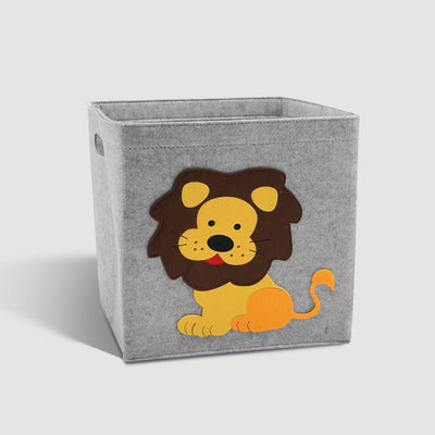 Cute Tiger Themed Premium Quality Kids Storage Basket Basket Iluvlittlepeople Standard Grey Modern