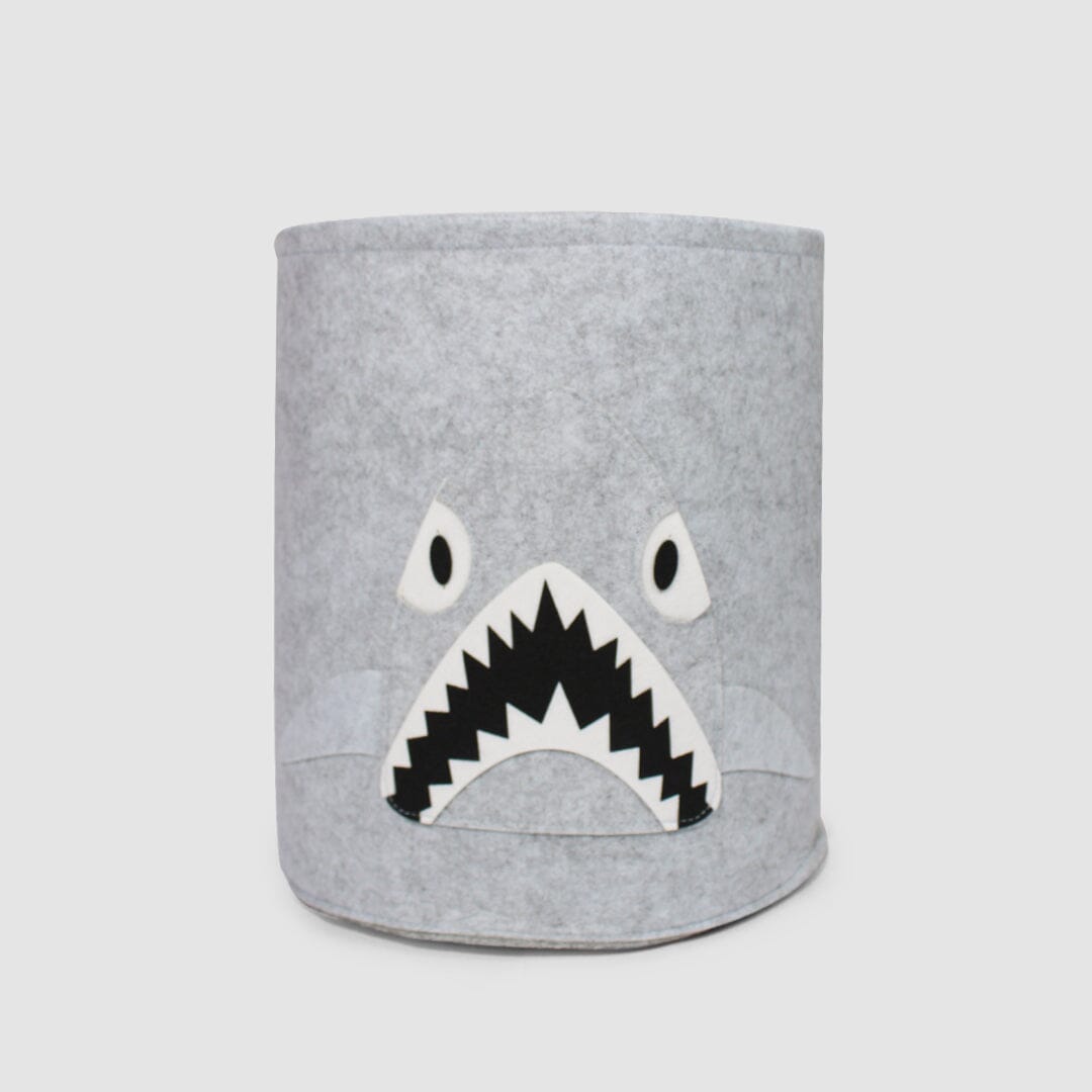 Fancy Shark Themed Premium Quality Kids Storage Basket Basket Iluvlittlepeople Standard Grey Modern