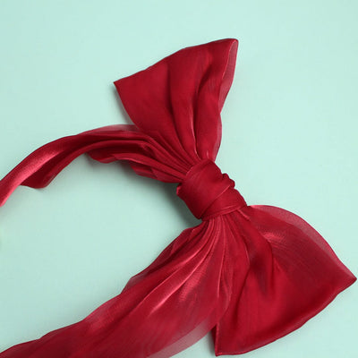 Stylish Hair Bow Clip - Little People Gears Hair Bow Clip Iluvlittlepeople Standard Red 