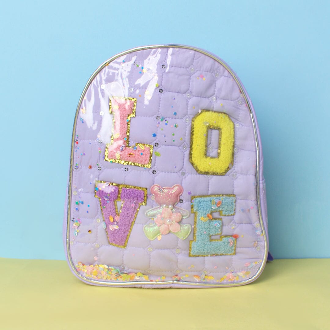 Inspire Purple Themed Kids Backpack Bag Bags Iluvlittlepeople Standard Purple Modern