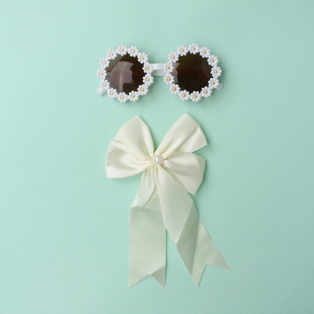 Stylish Sunglasses & Headband - Little People Gears Sunglasses & Headband Iluvlittlepeople Standard White Modern