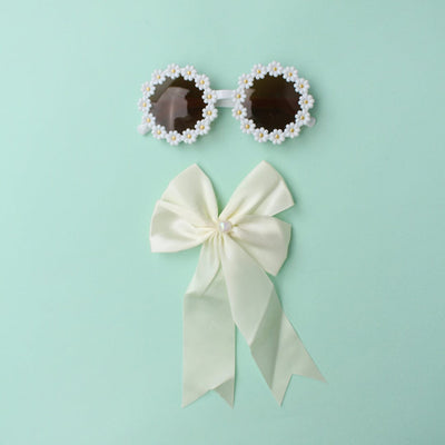 Stylish Sunglasses & Headband - Little People Gears Sunglasses & Headband Iluvlittlepeople Standard White Modern