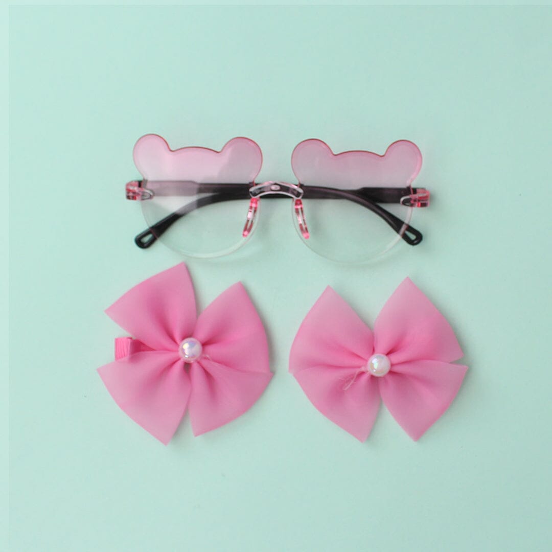 Stylish Sunglasses & Headband - Little People Gears Sunglasses & Headband Iluvlittlepeople Standard Pink Modern