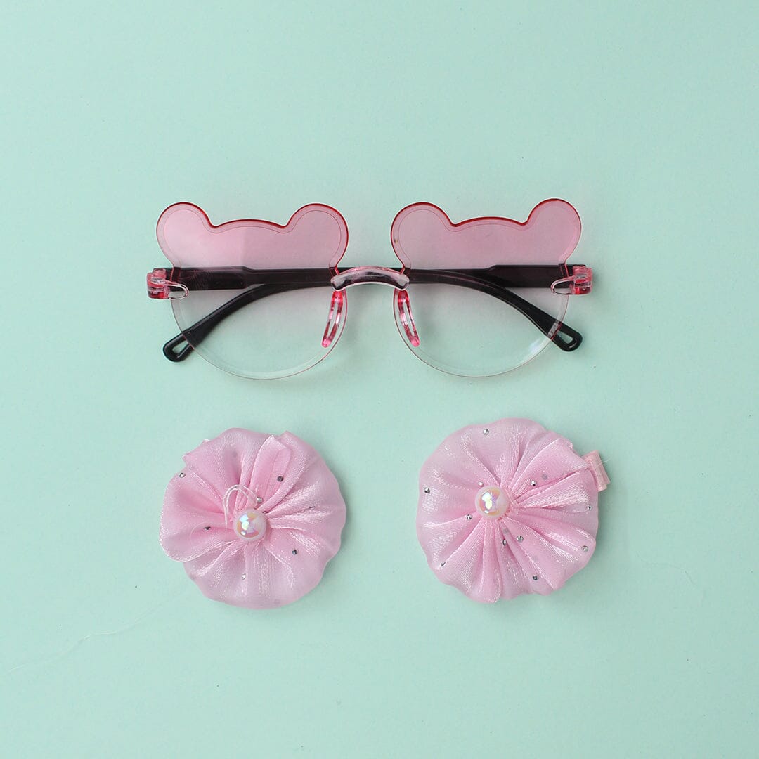 Stylish Sunglasses & Headband - Little People Gears Sunglasses & Headband Iluvlittlepeople Standard Pink Modern