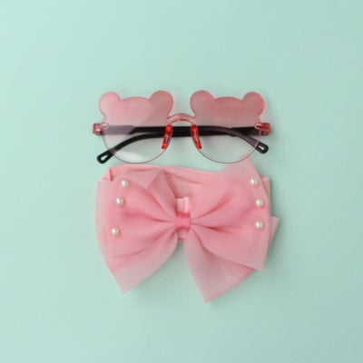 Stylish Sunglasses & Headband - Little People Gears Sunglasses & Headband Iluvlittlepeople Standard Pink Modern