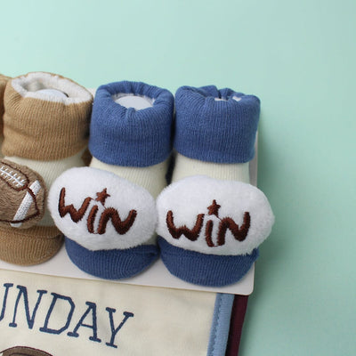 Decent Comfy Bibs & Socks Set - Little People Gears Bibs Set Iluvlittlepeople 